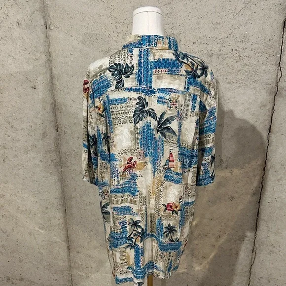 Vintage Campia Hawaiian Shirt | Y2K 90s Resortwear | Beach Vacation Button Up - Picture 7 of 7